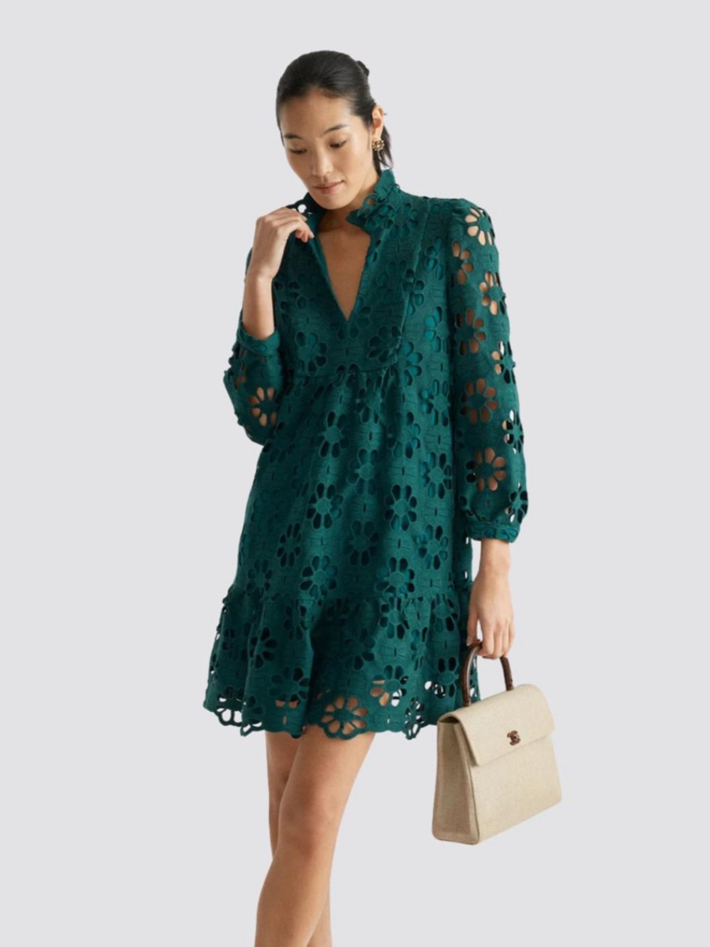 Tuckernuck / Green Lace Palmerston Dress - Picture 3 of 9